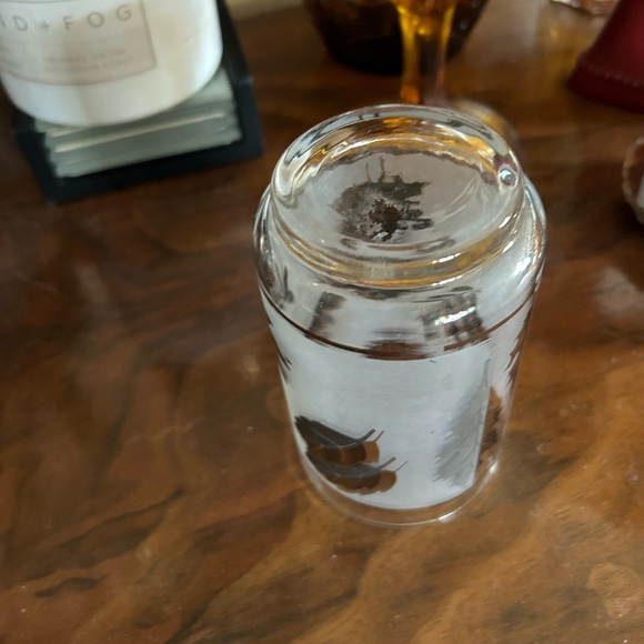 Vintage Libbey Silver Leaf Tumbler Glass - Picture 6 of 6